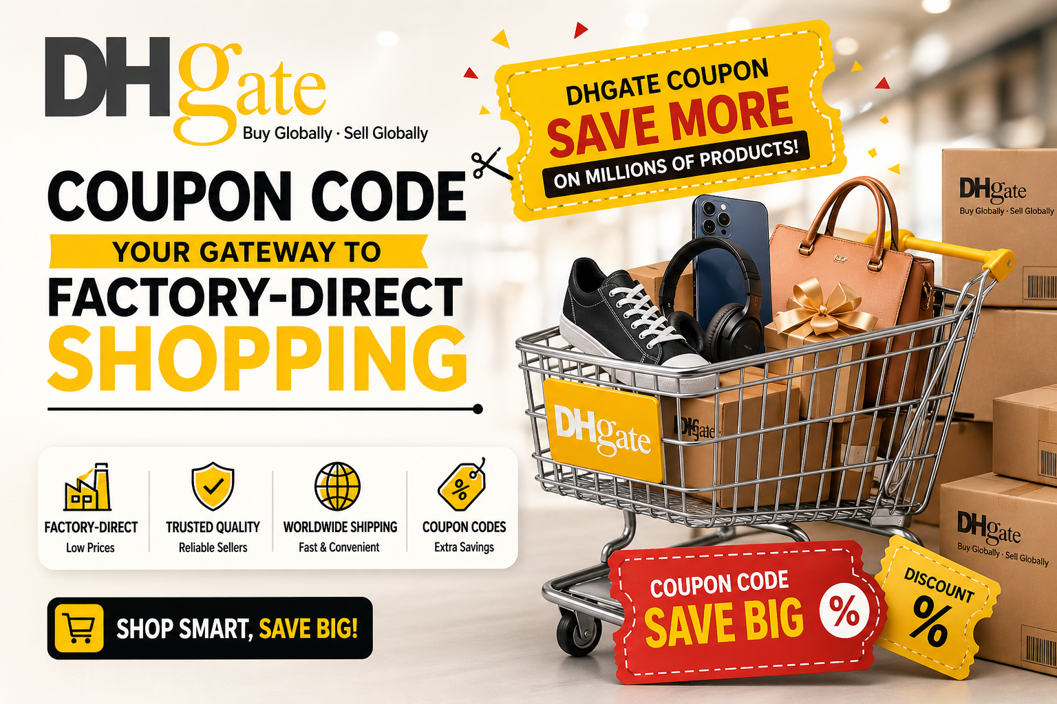 DHgate Coupon Code Your Gateway to Factory-Direct Shopping