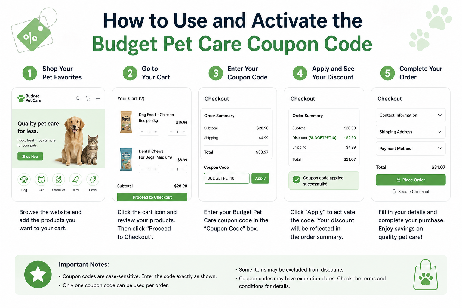 Budget Pet Care Coupon Code