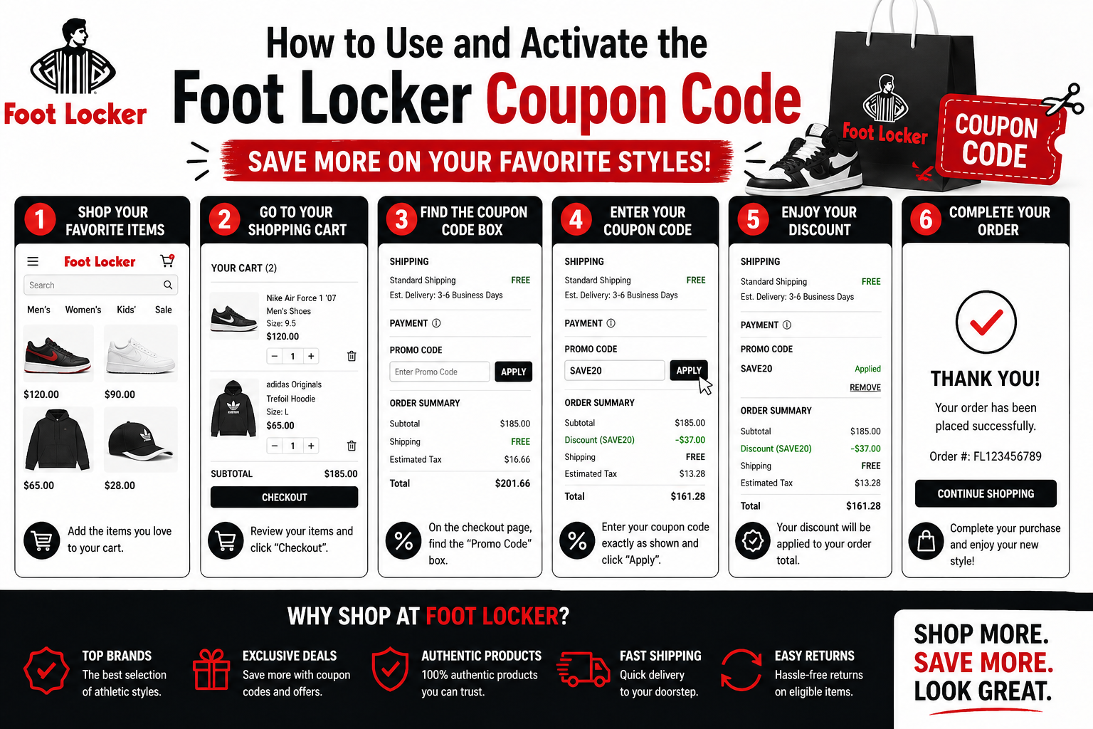 How to Use and Activate the Foot Locker Coupon Code