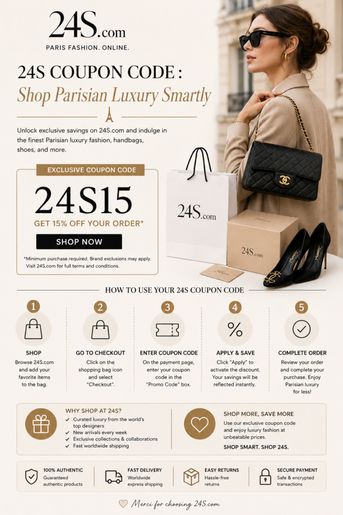 How to Use and Activate the 24S Coupon Code
