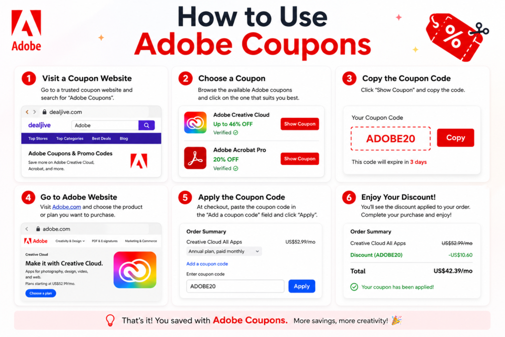 Adobe Coupons