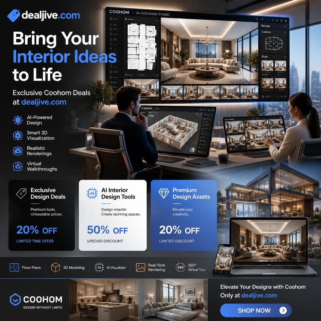 Save More with Coohom Coupon Codes & 3D Design Deals