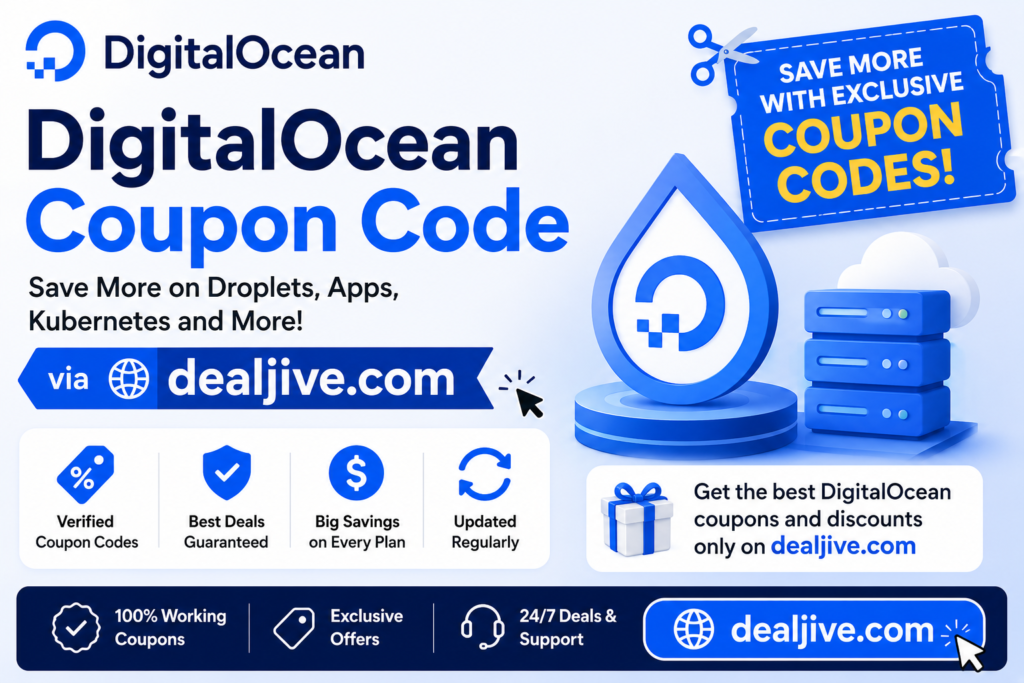 DigitalOcean Coupon Code via dealjive.com