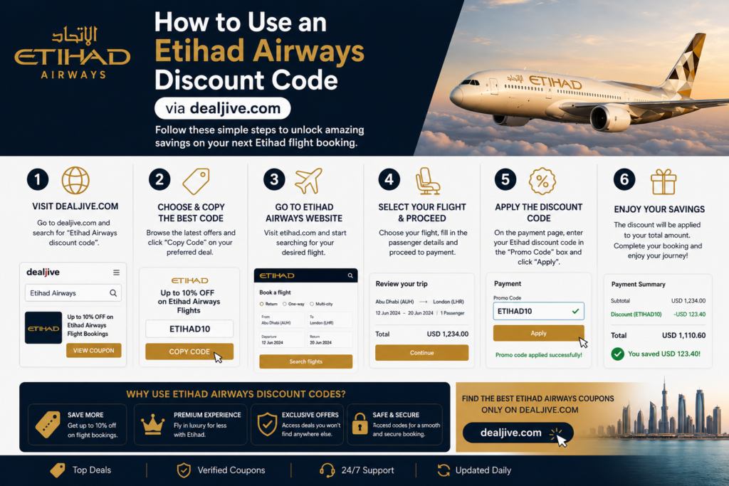 How to Use an Etihad Airways Discount Code