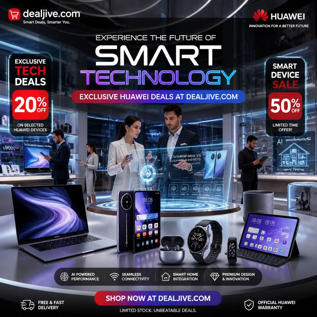 Latest Huawei Coupon Codes for Premium Tech & Smart Gadgets
