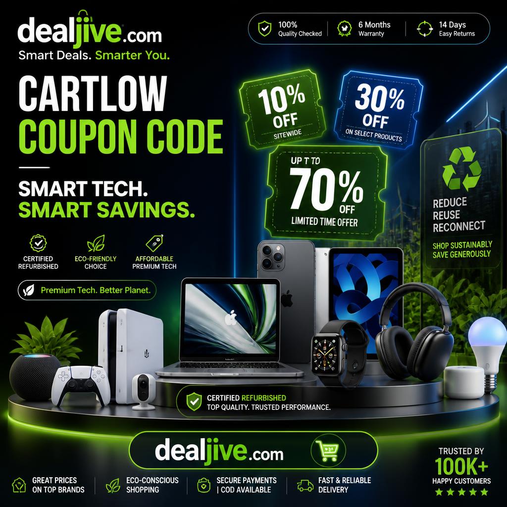 Cartlow Promo Deals: Shop Certified Refurbished Tech for Less