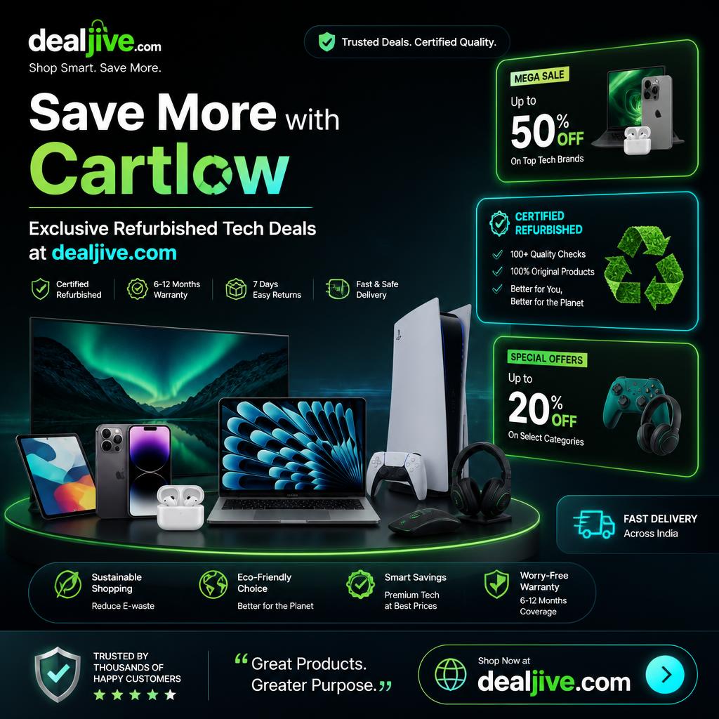 Cartlow Promo Deals: Shop Certified Refurbished Tech for Less