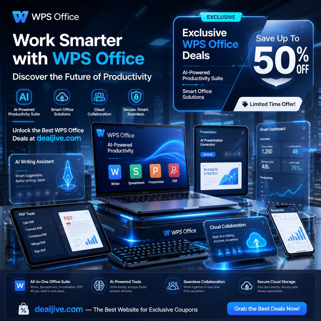 WPS Coupons and Exclusive Discounts via dealjive