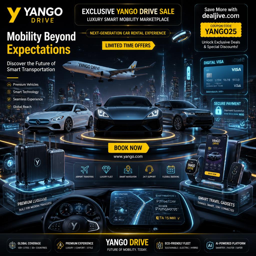 Yango Drive Coupons  Exclusive Deals from dealjive