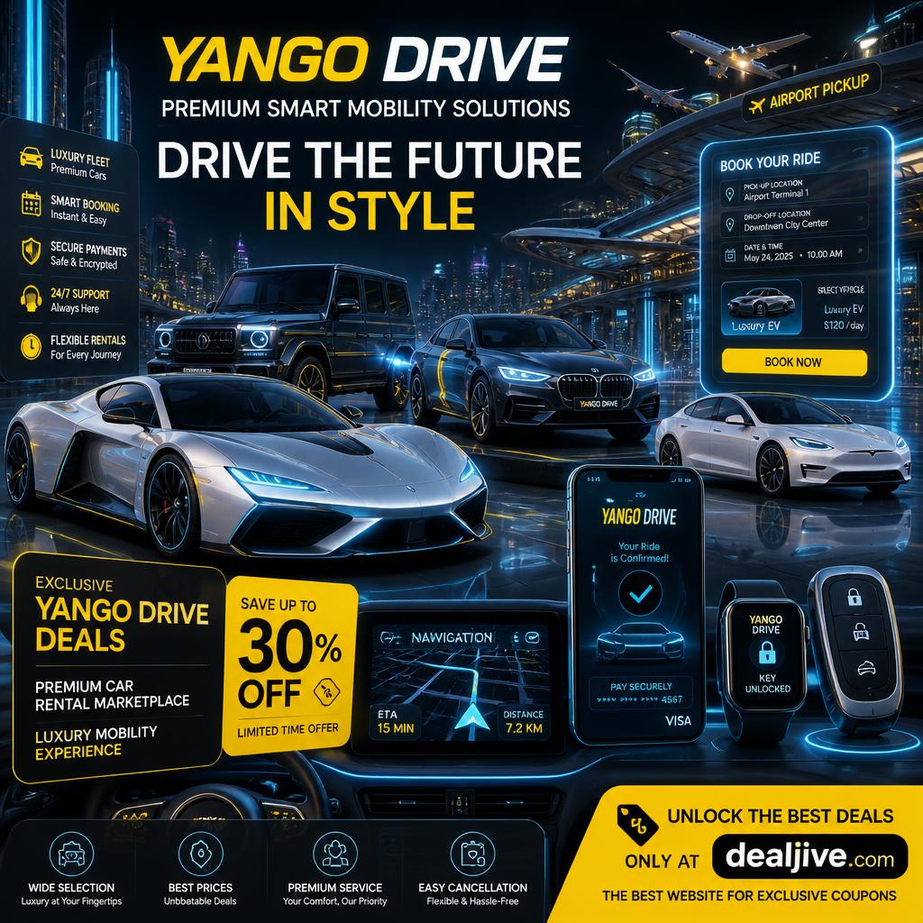 Yango Drive Coupons  Exclusive Deals from dealjive