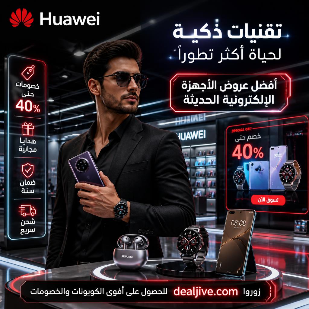 فر أكثر مع كوبونات Huawei