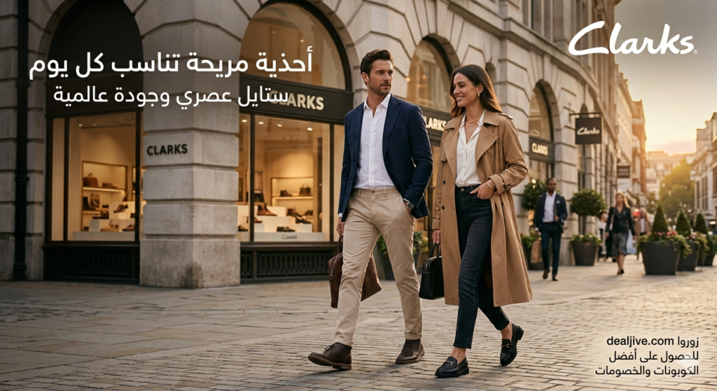 أقوى كوبونات Clarks للراحة والأناقة اليومية